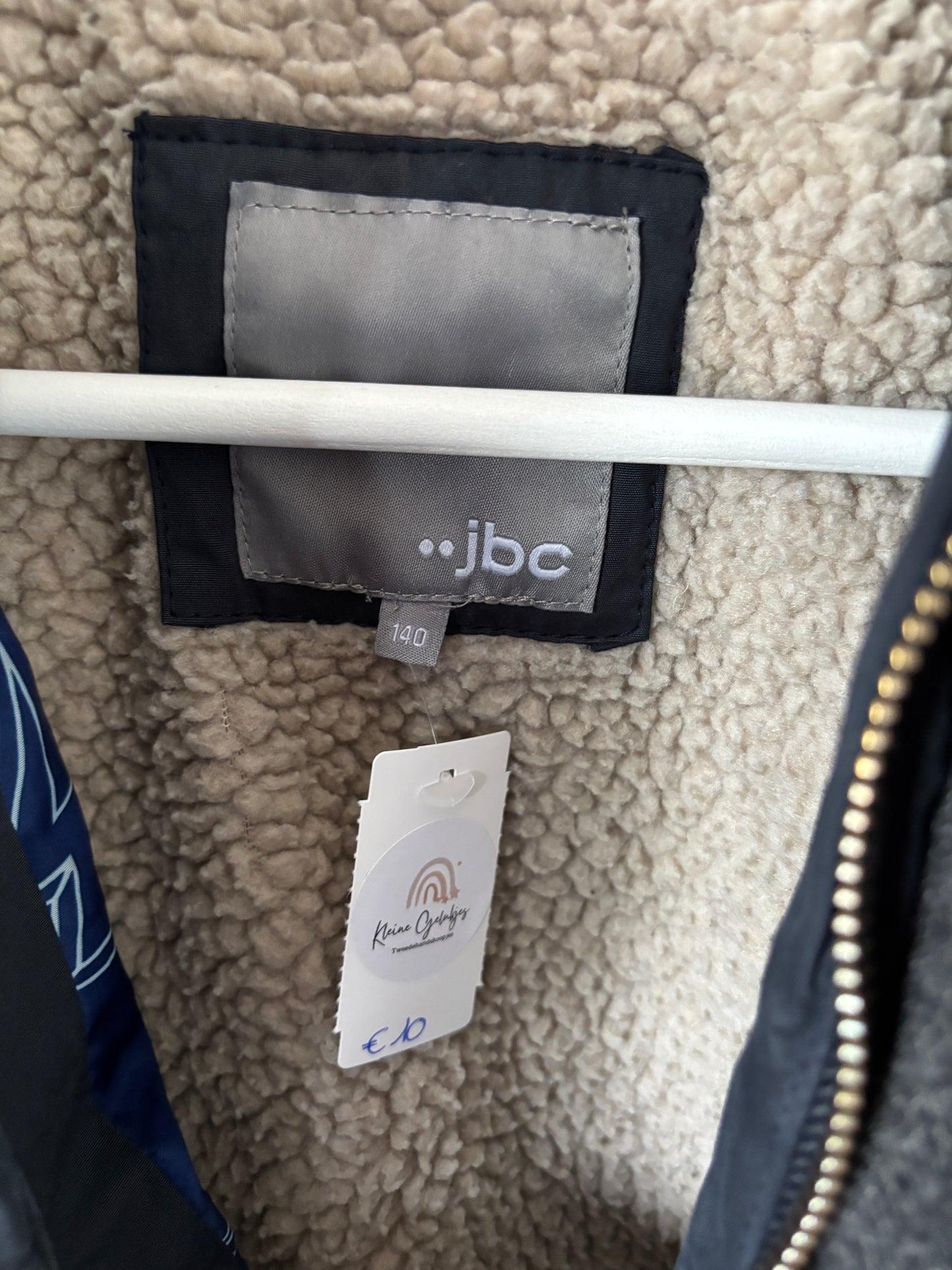 Marineblauwe winterjas