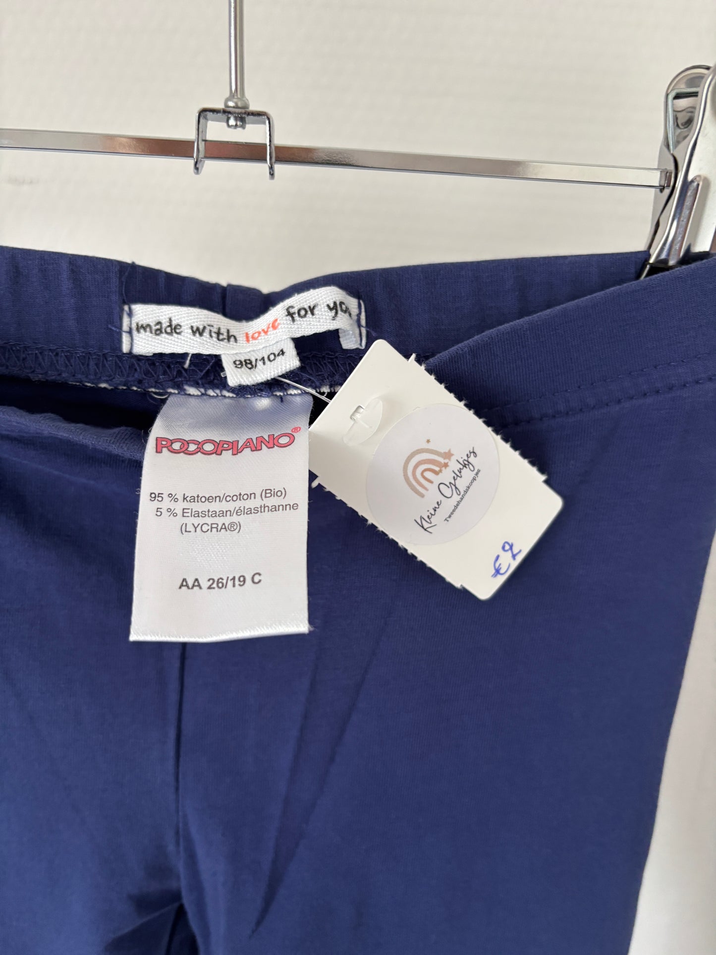 Marineblauwe legging