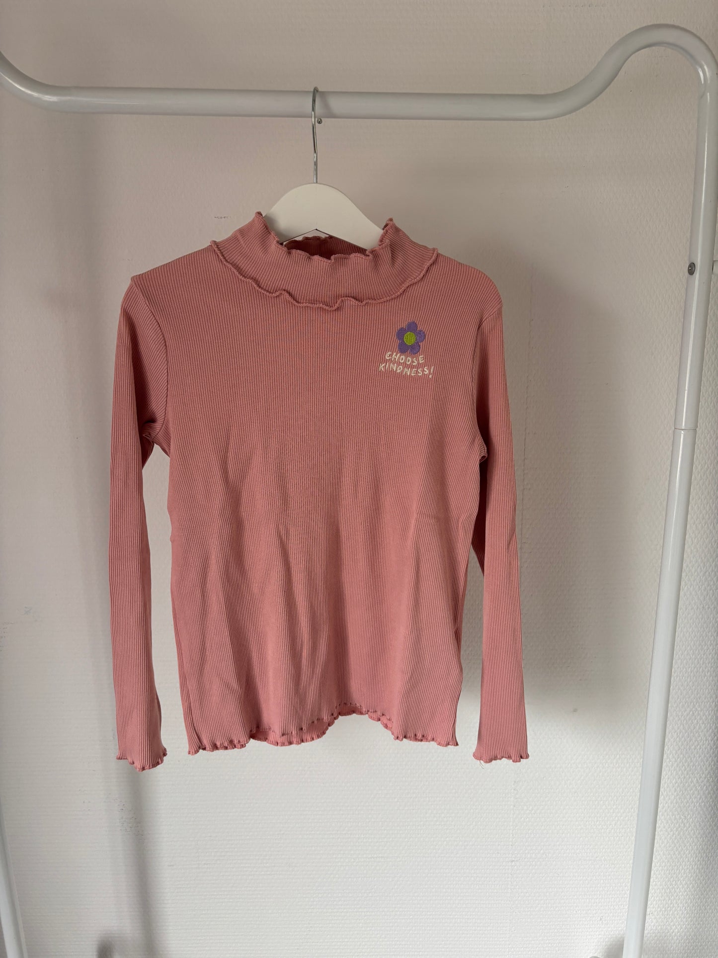 Lichtroze riblongsleeve