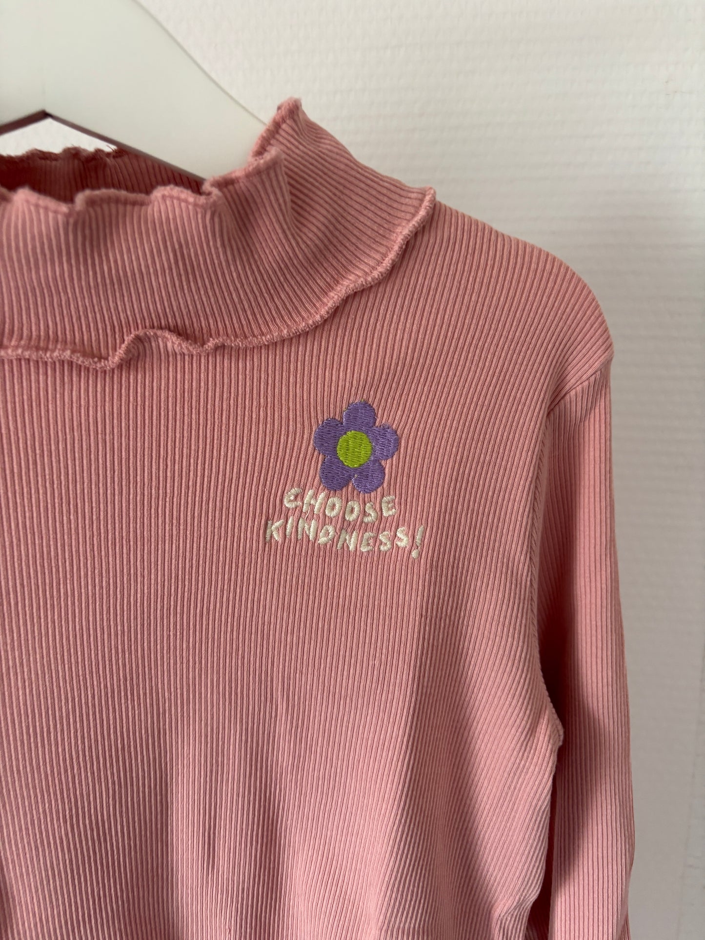 Lichtroze riblongsleeve