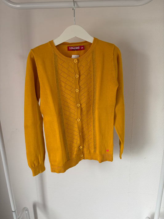 Mosterdgele cardigan