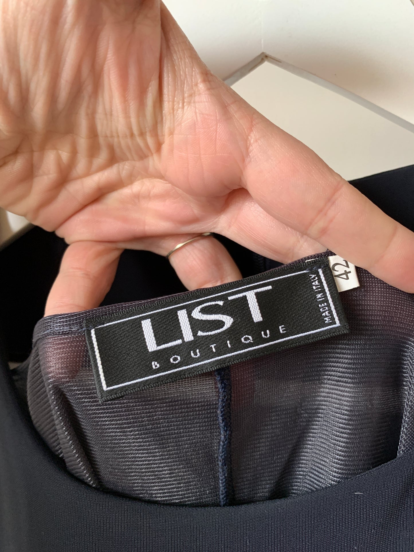 List marineblauwe jurk XL - goede staat 💸