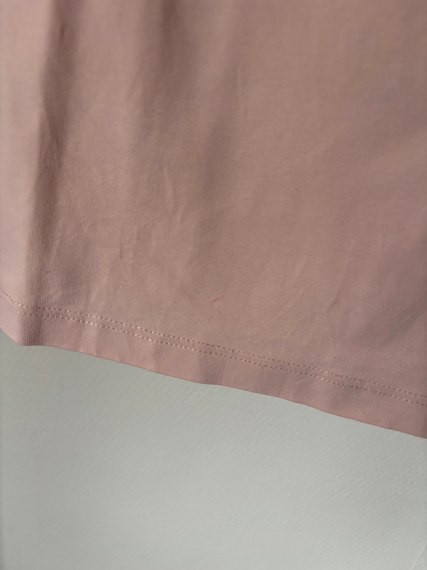 Lichtroze longsleeve met rolkraag