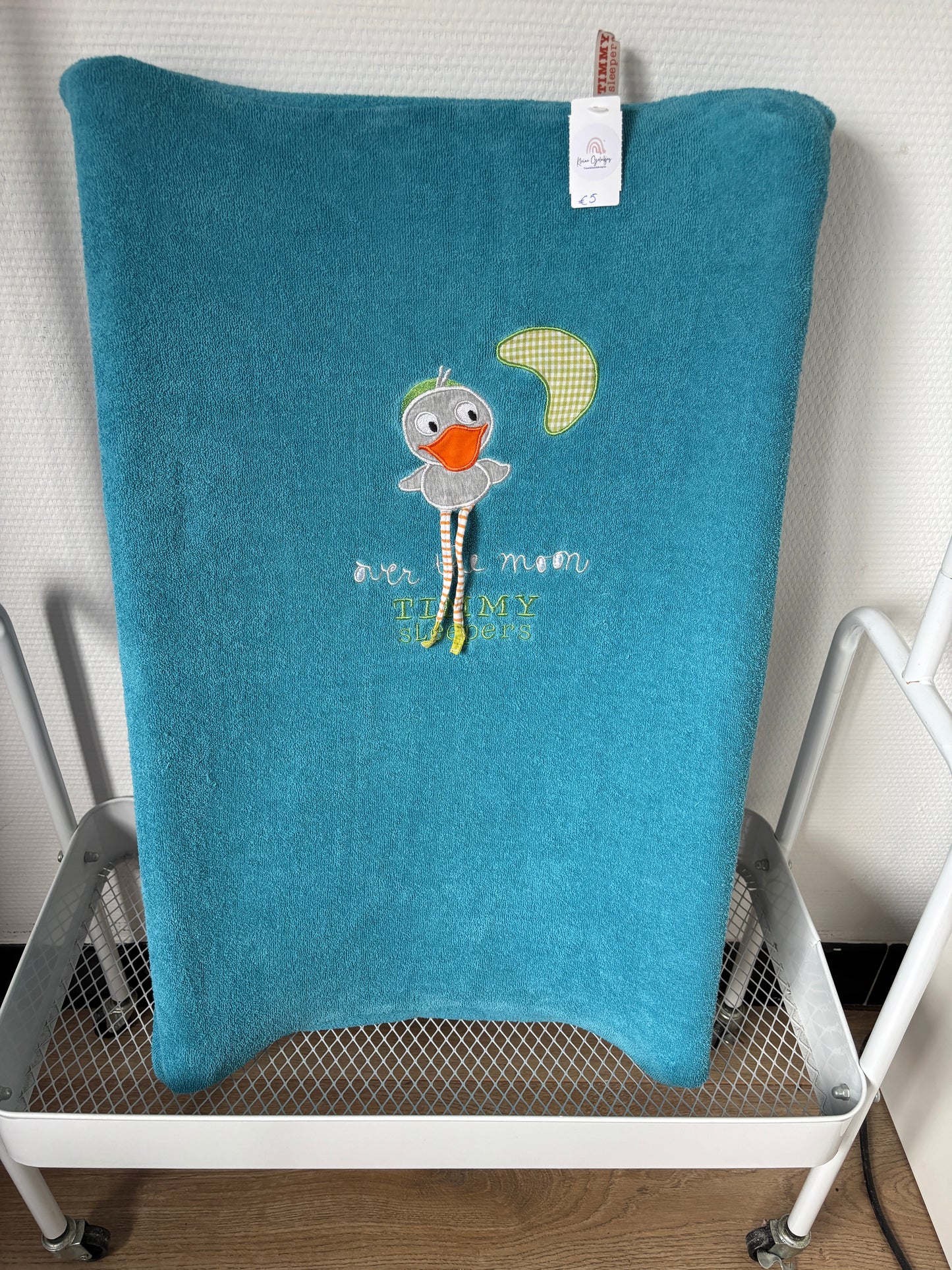 Blauwe hoes verschoningskussen