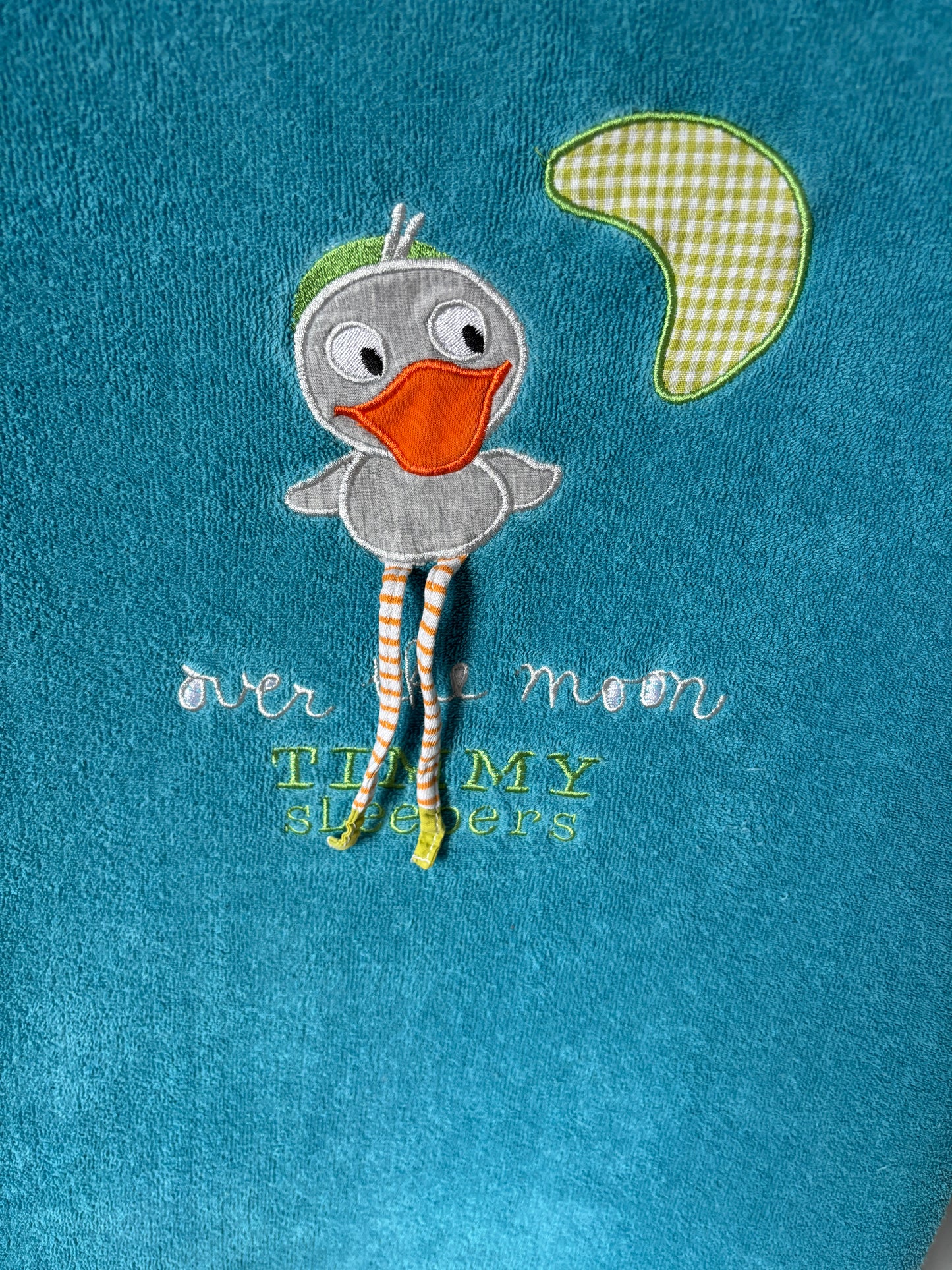 Blauwe hoes verschoningskussen