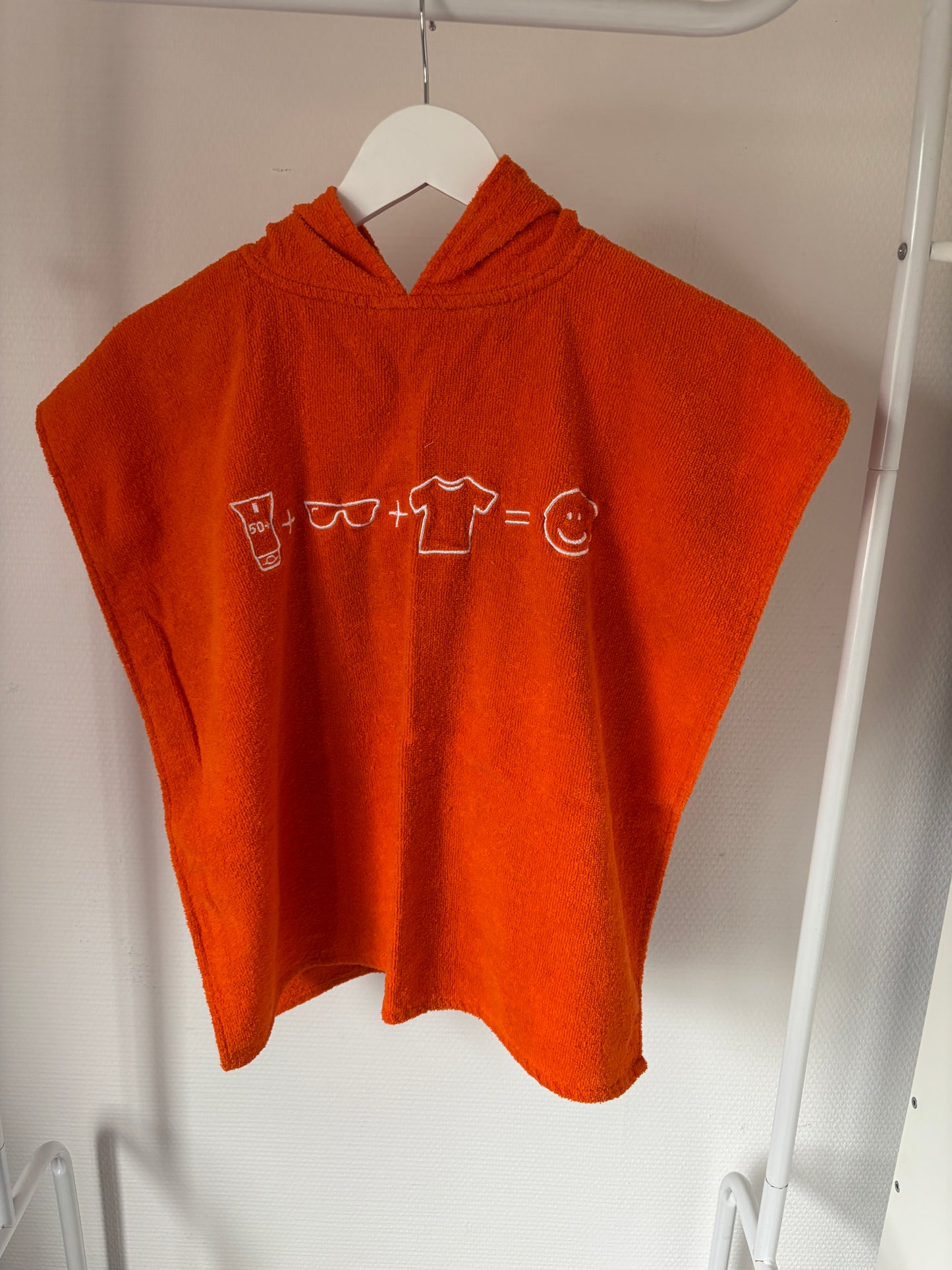 Oranje badcape