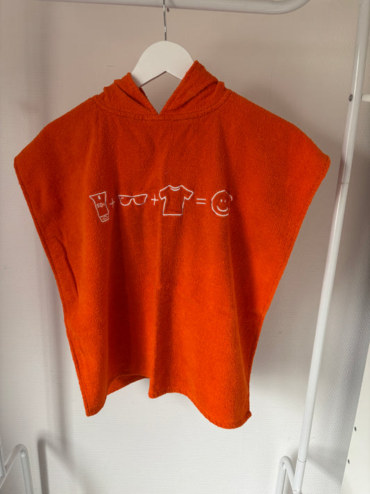Oranje badcape