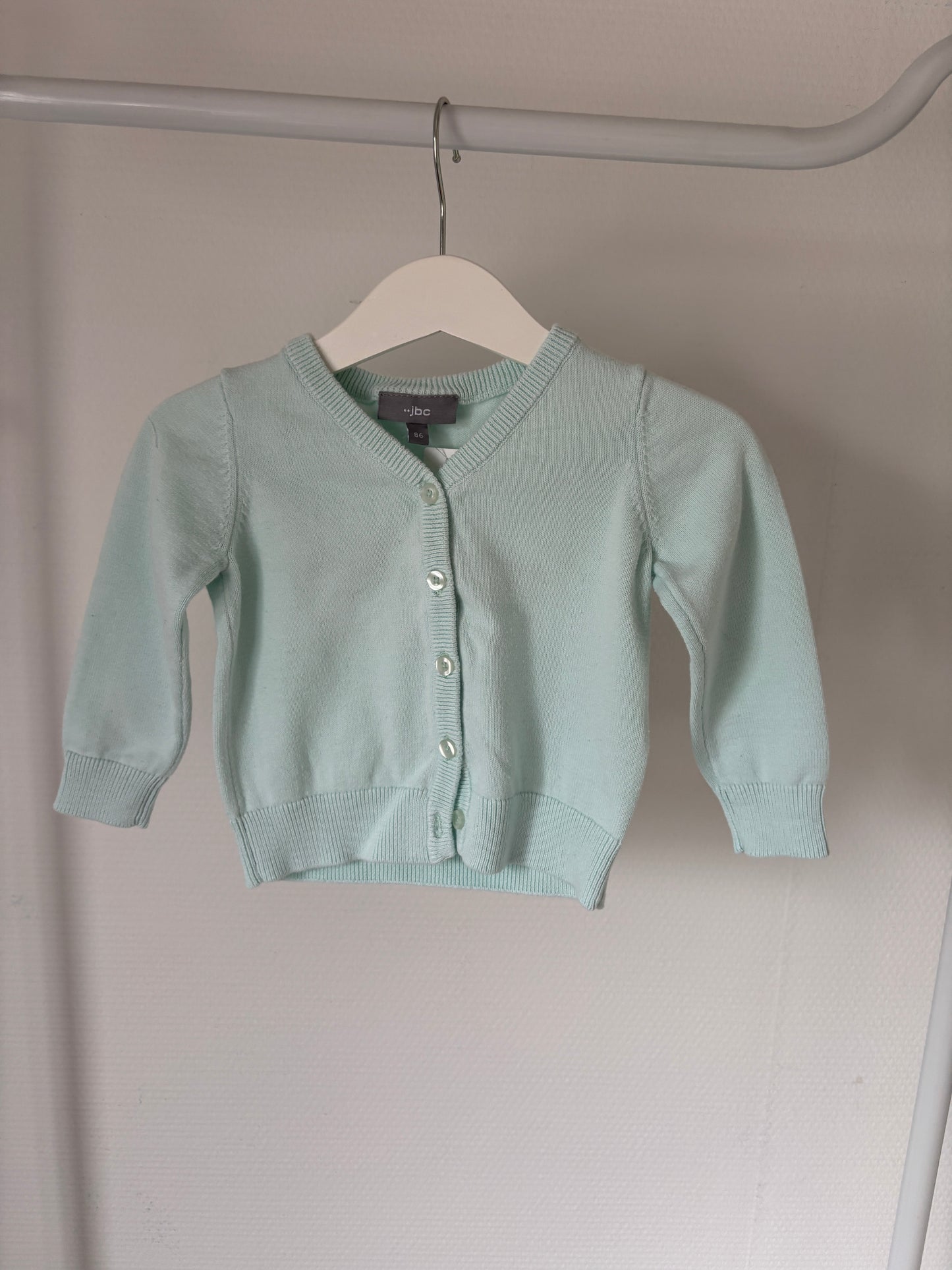 Lichtblauwe cardigan