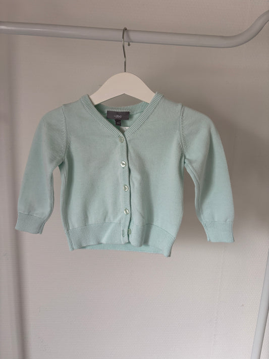 Lichtblauwe cardigan