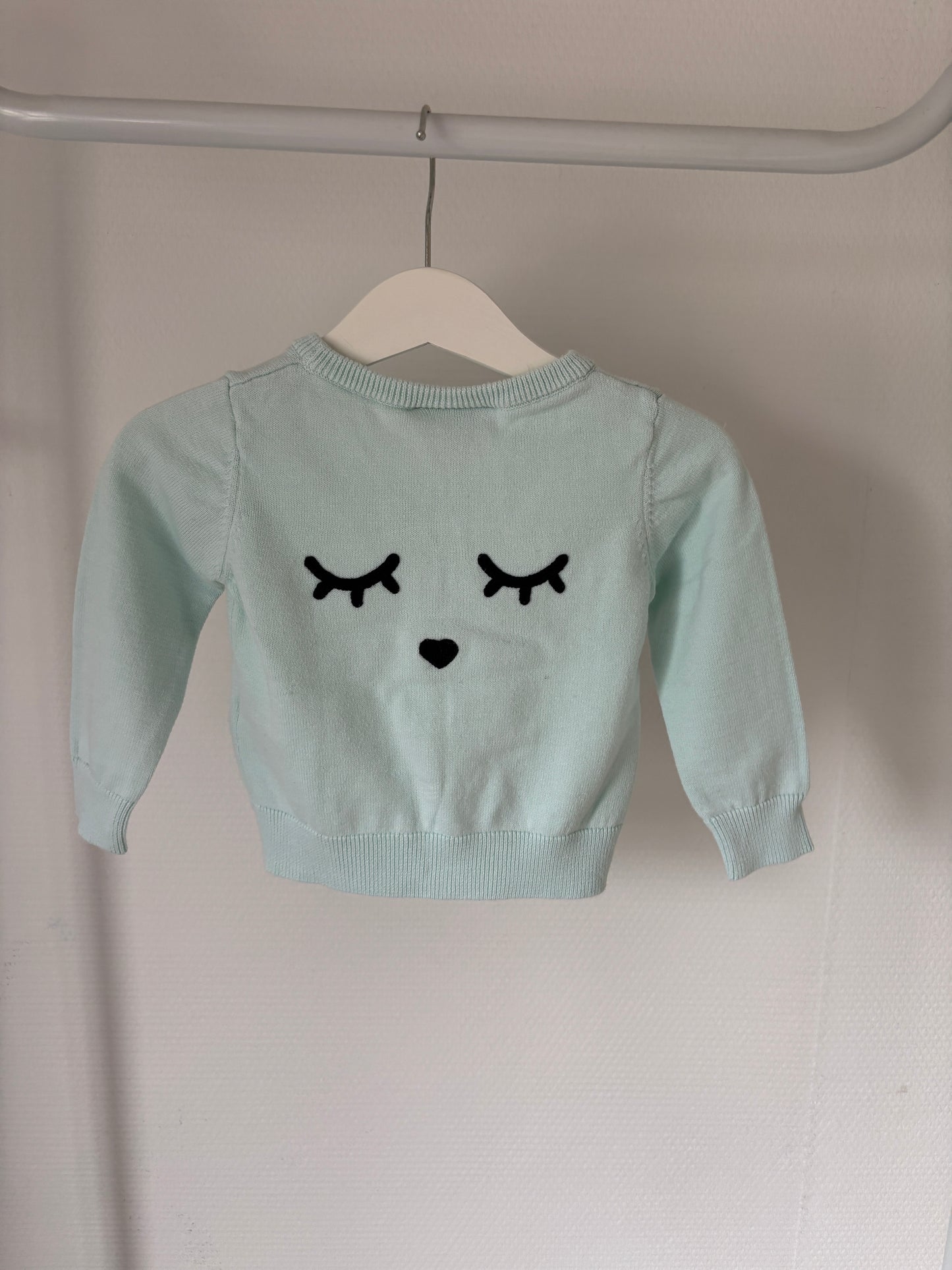 Lichtblauwe cardigan