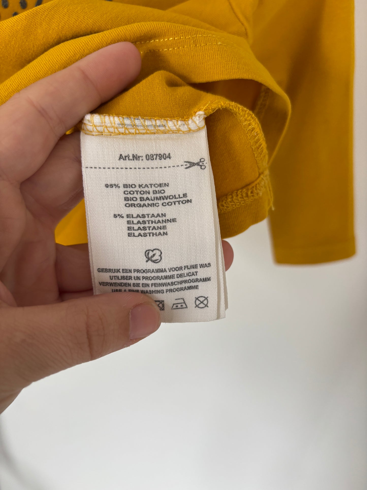 Mosterdgele longsleeve