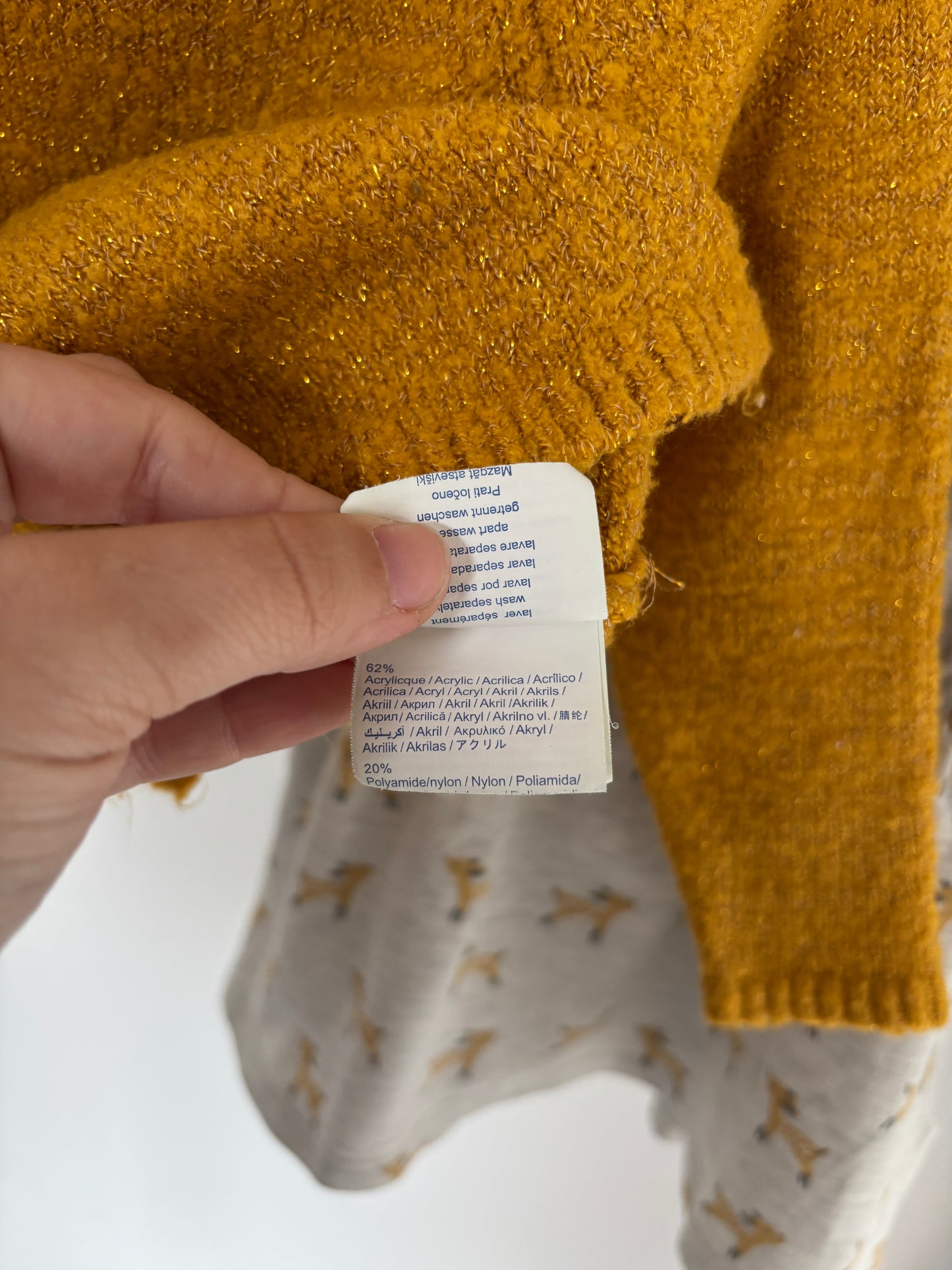 Mosterdgele cardigan