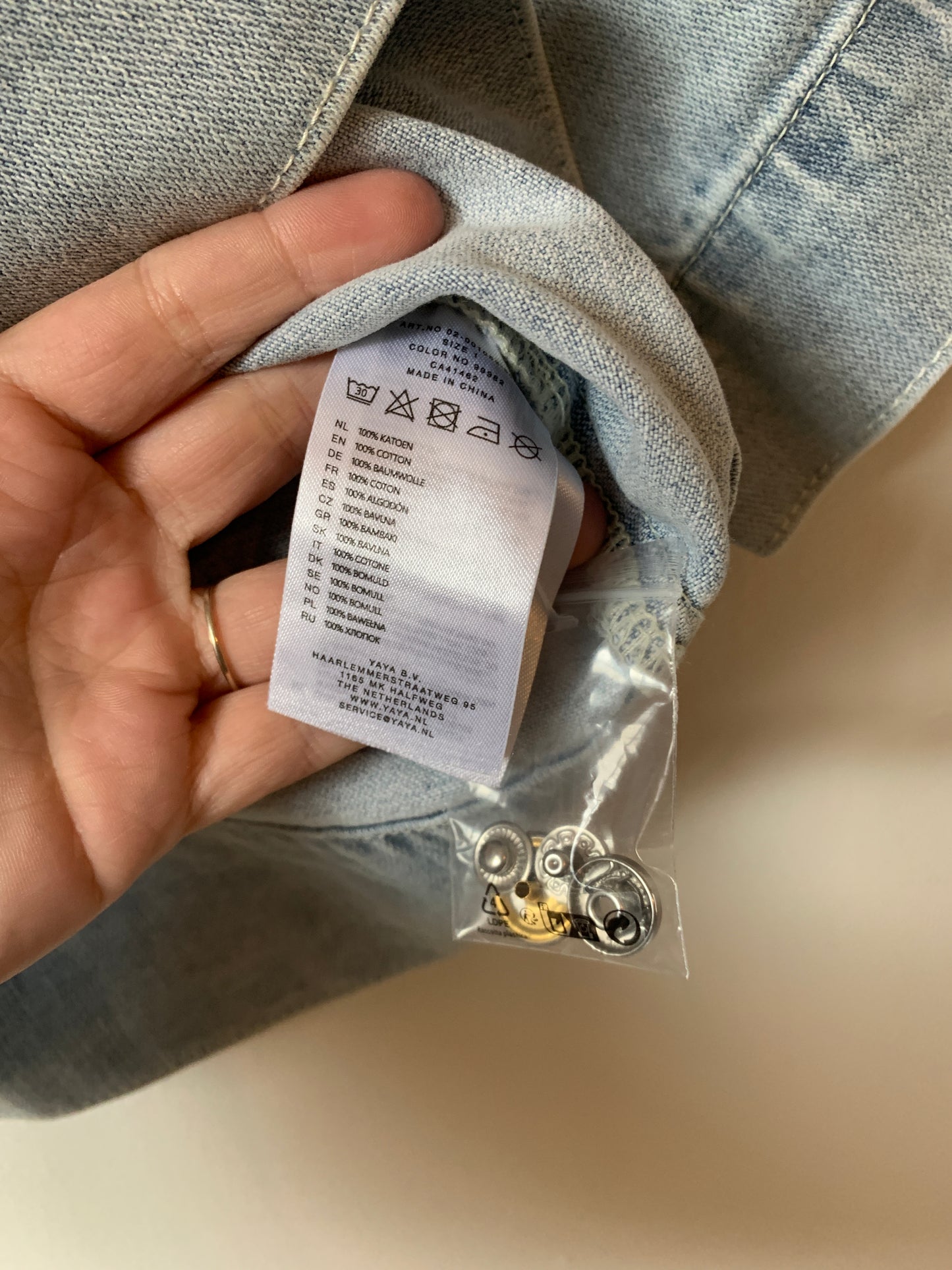 Yaya jeansjas XS/S - nieuw⭐