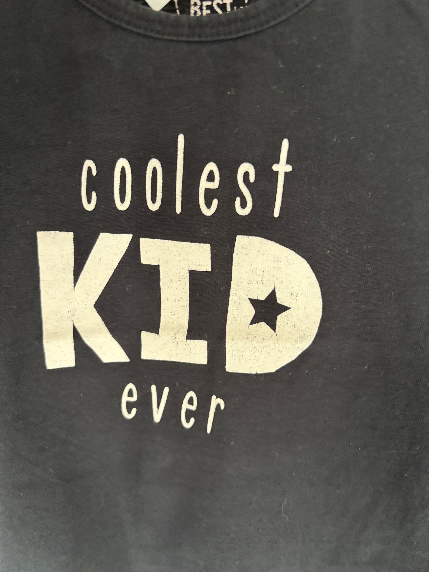 Zwarte longsleeve "Coolest kid ever"