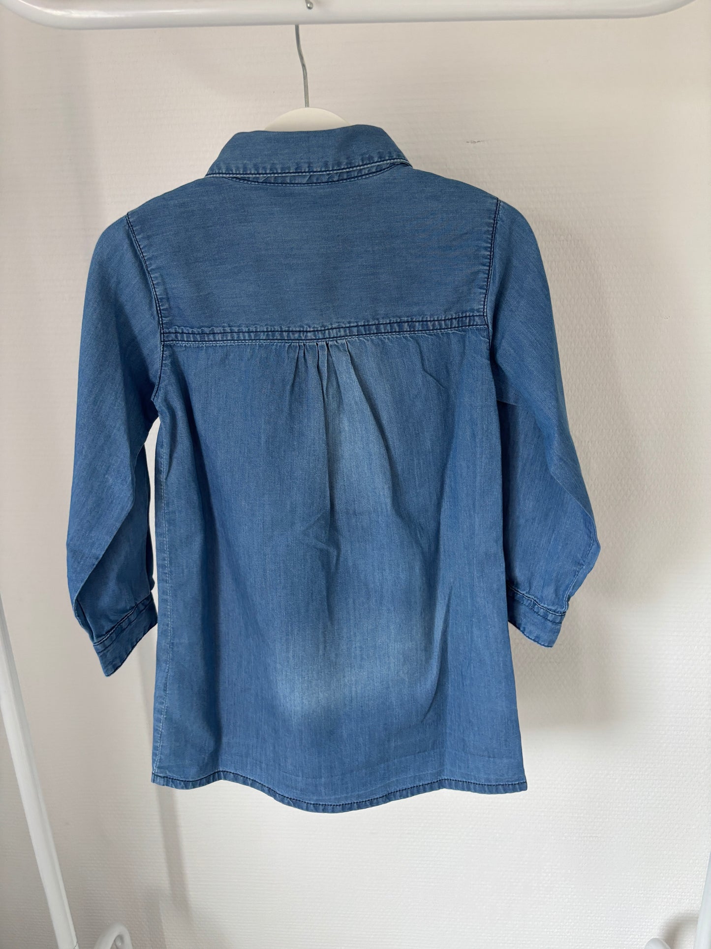 Jeansjurkje met lange mouwen