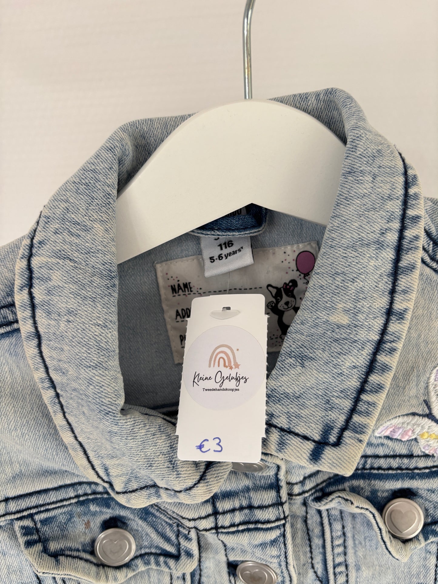 Lichtblauw jeansjasje