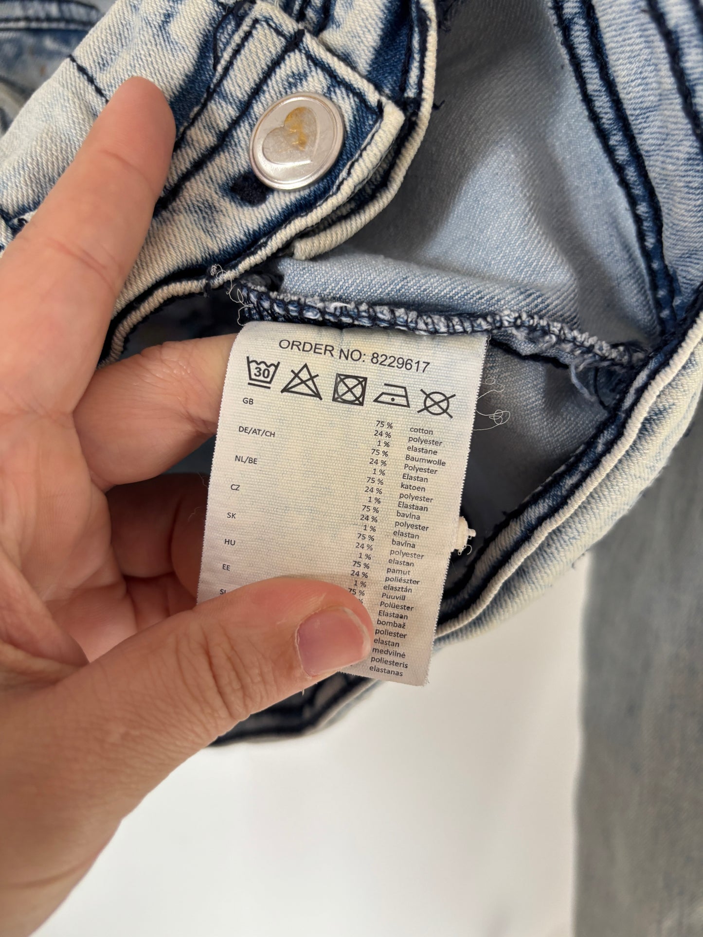 Lichtblauw jeansjasje