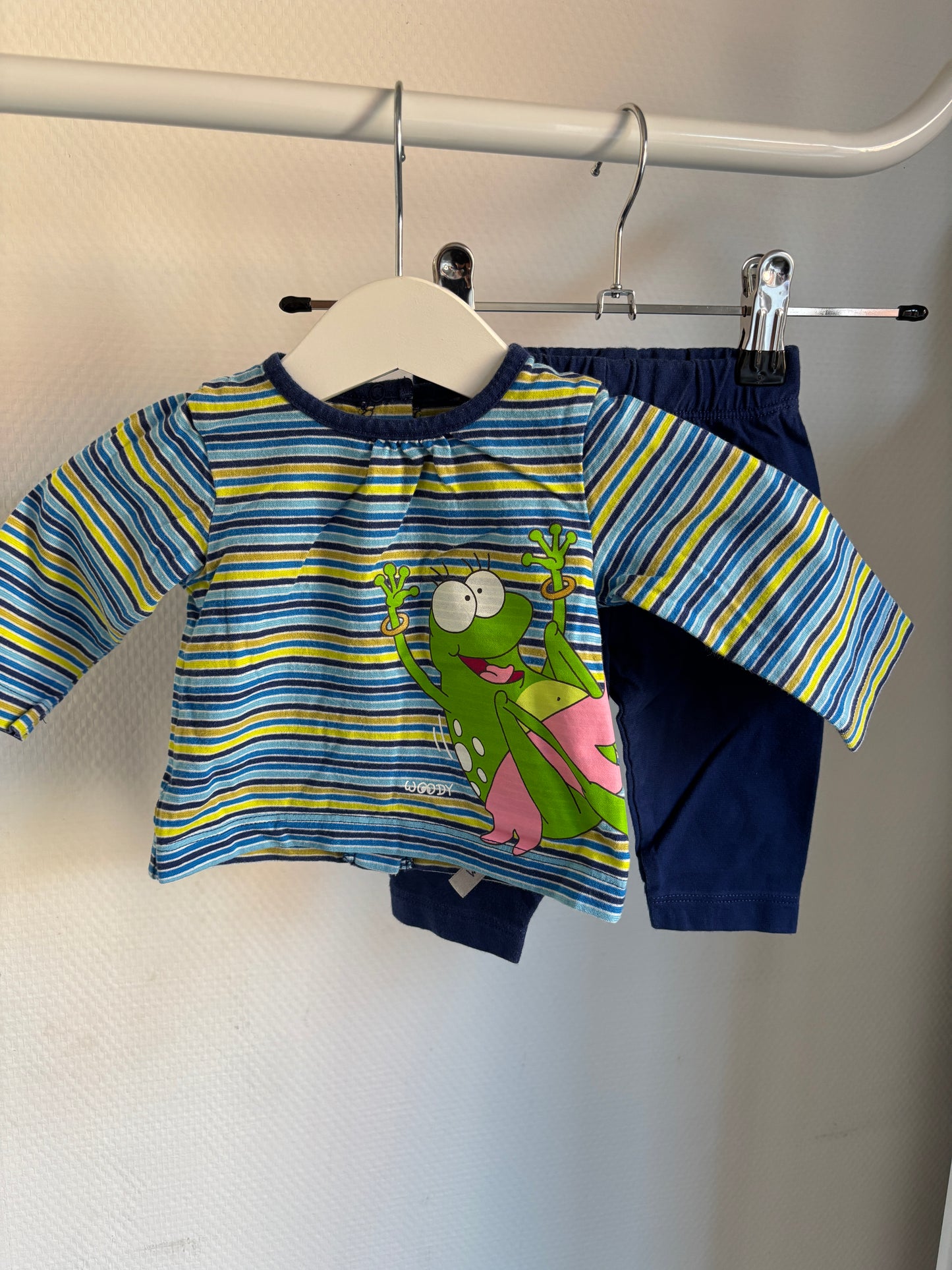 Gestreepte tweedelige pyjama