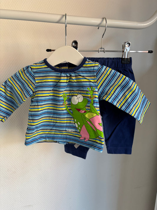 Gestreepte tweedelige pyjama