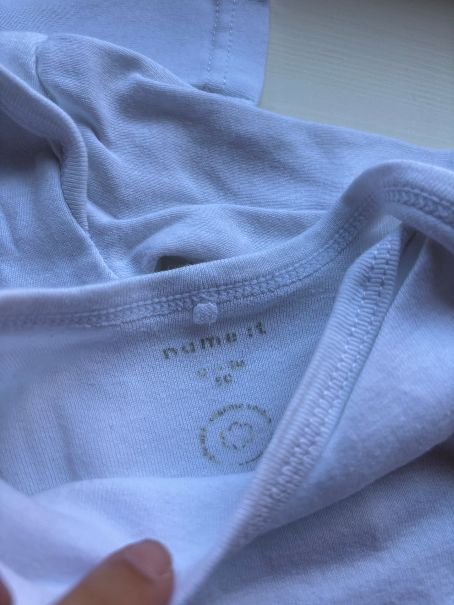 Bundel witte rompers met lange mouwen (3)