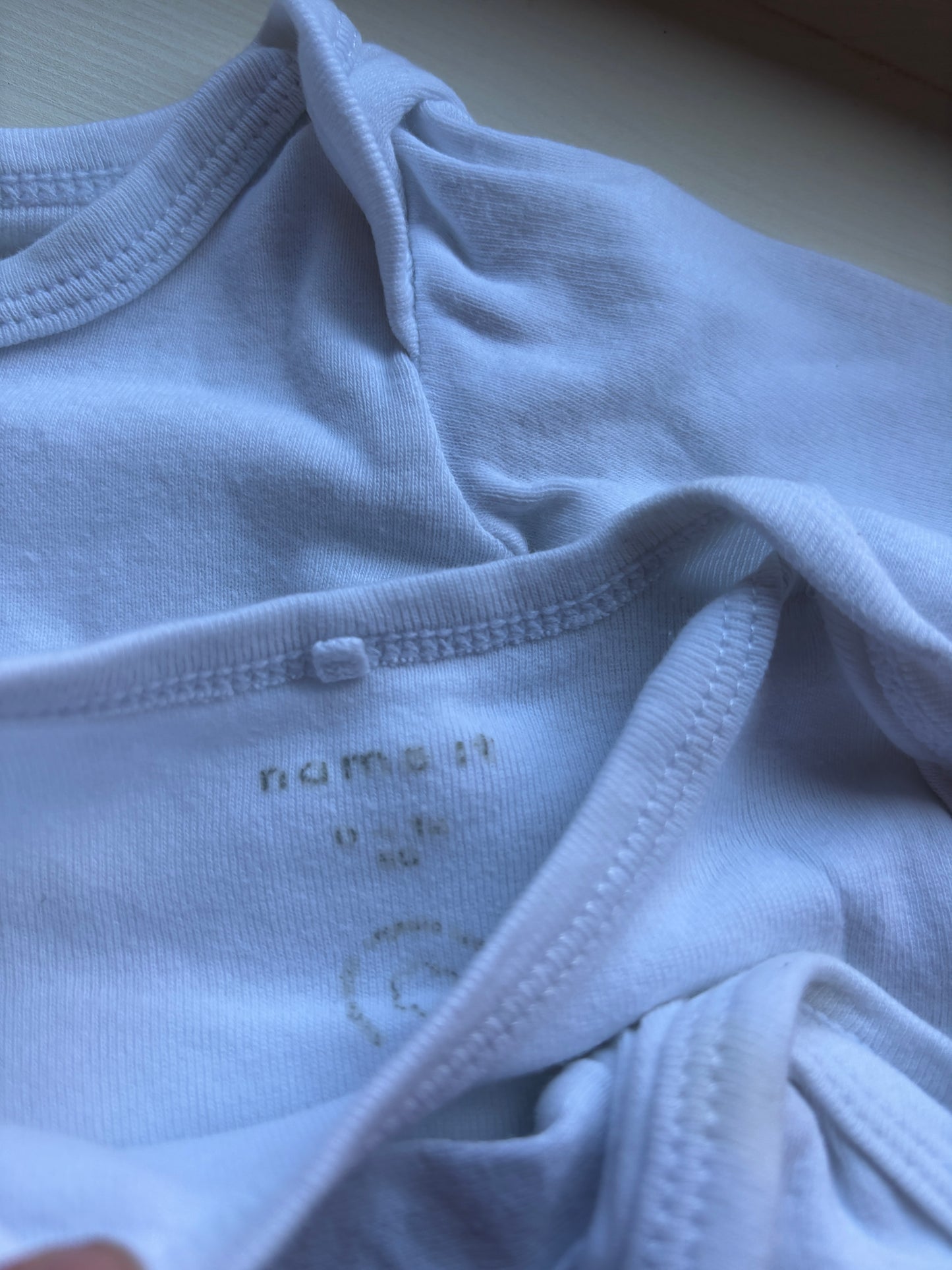 Bundel witte rompers met lange mouwen (3)