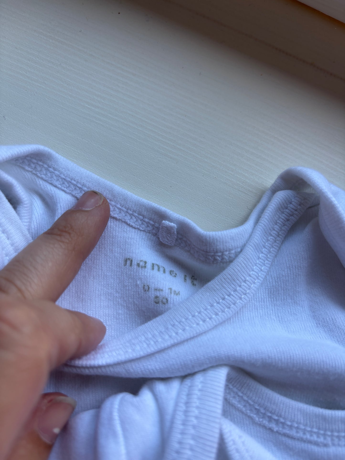 Bundel witte rompers met lange mouwen (3)