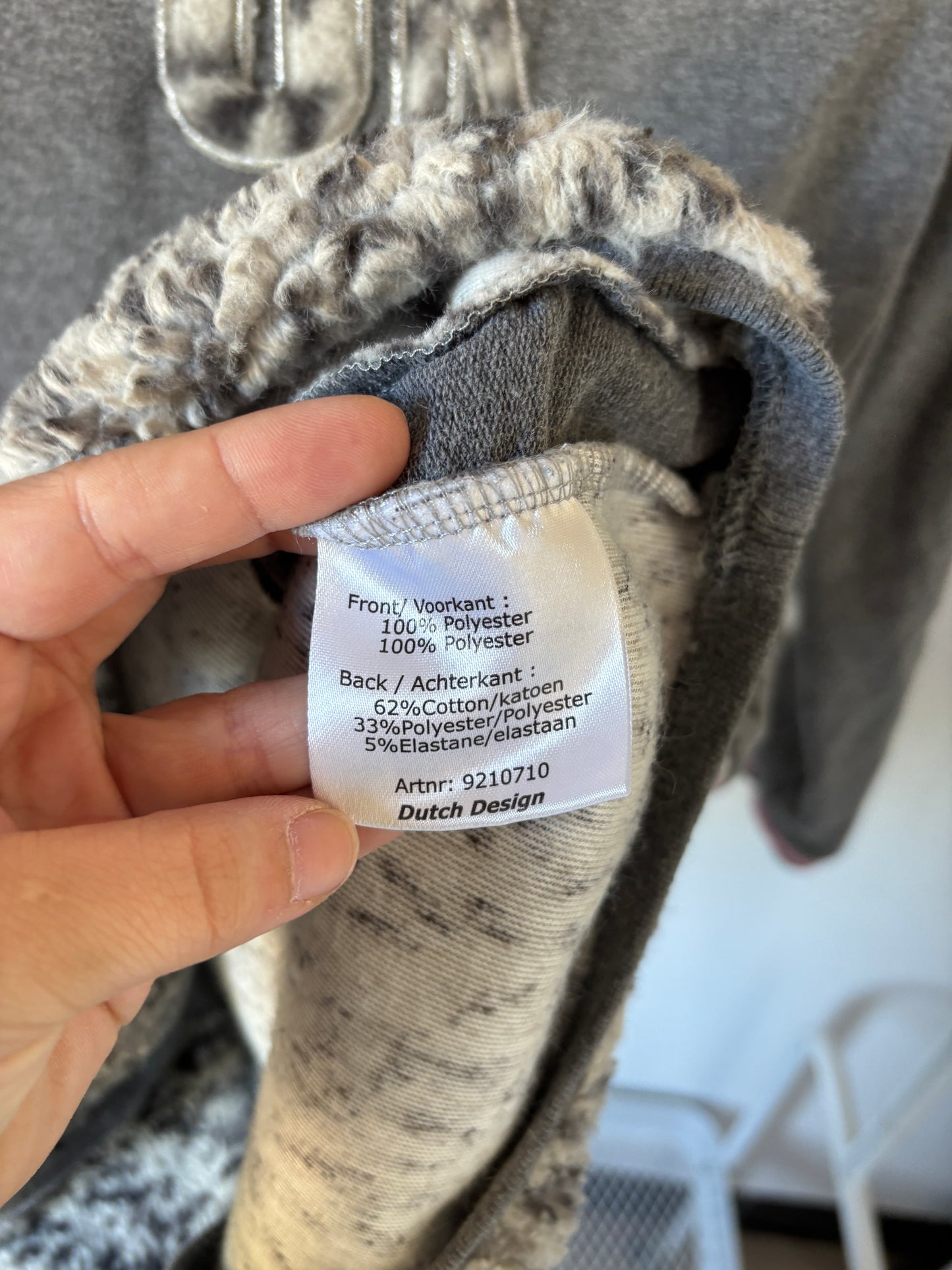 Grijze sweaterjurk "OK"