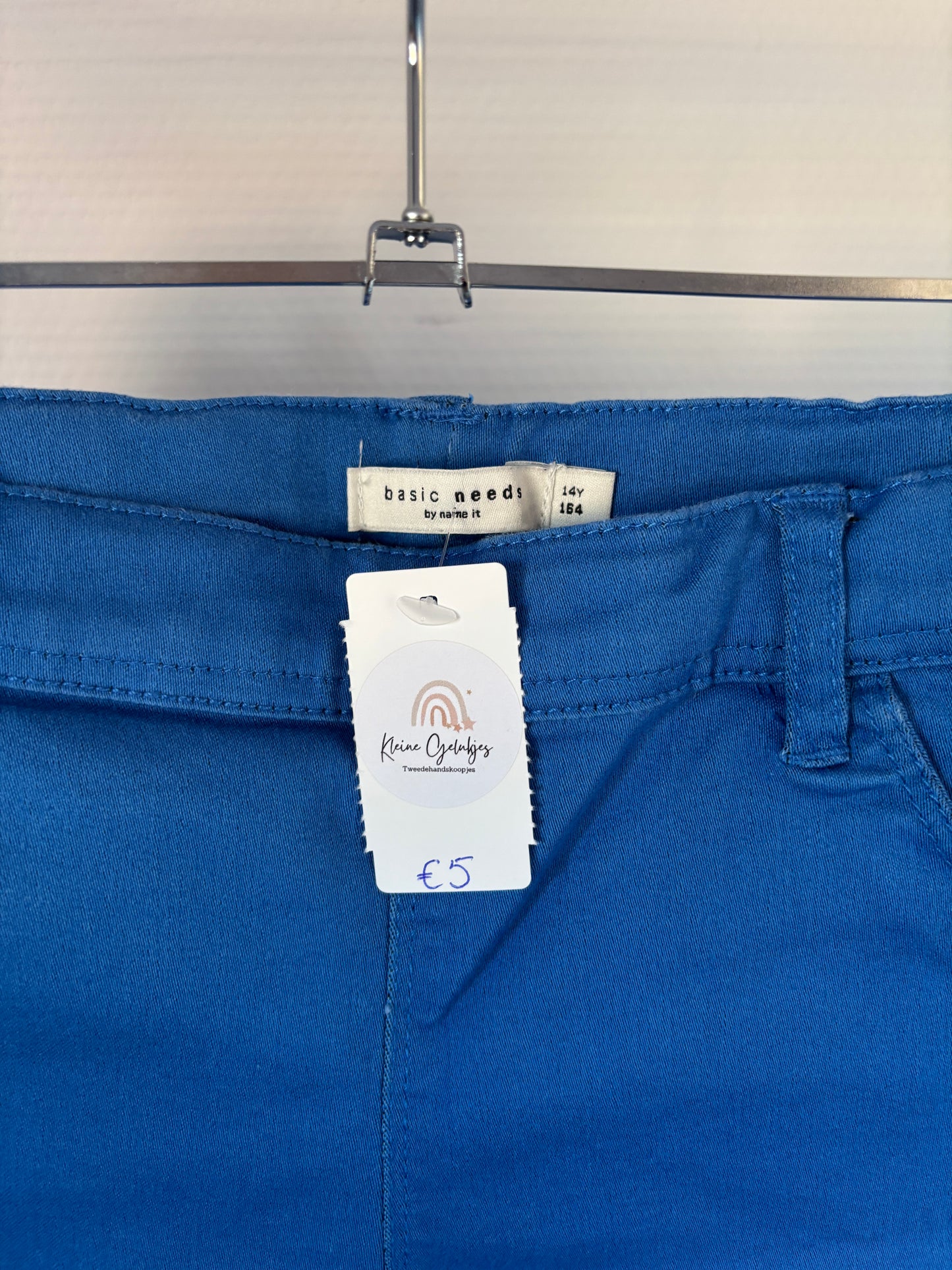 Blauwe jeansshort