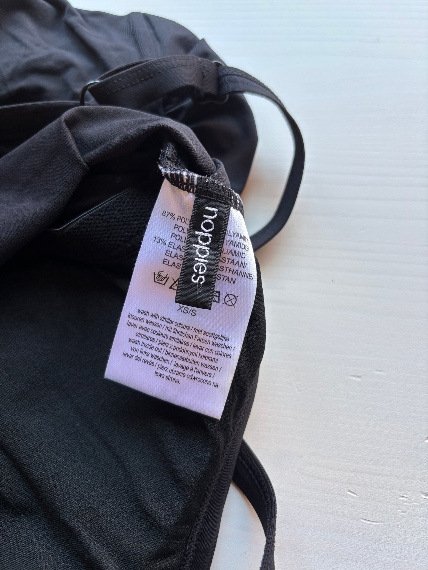 Zwart zwangerschapsbadpak