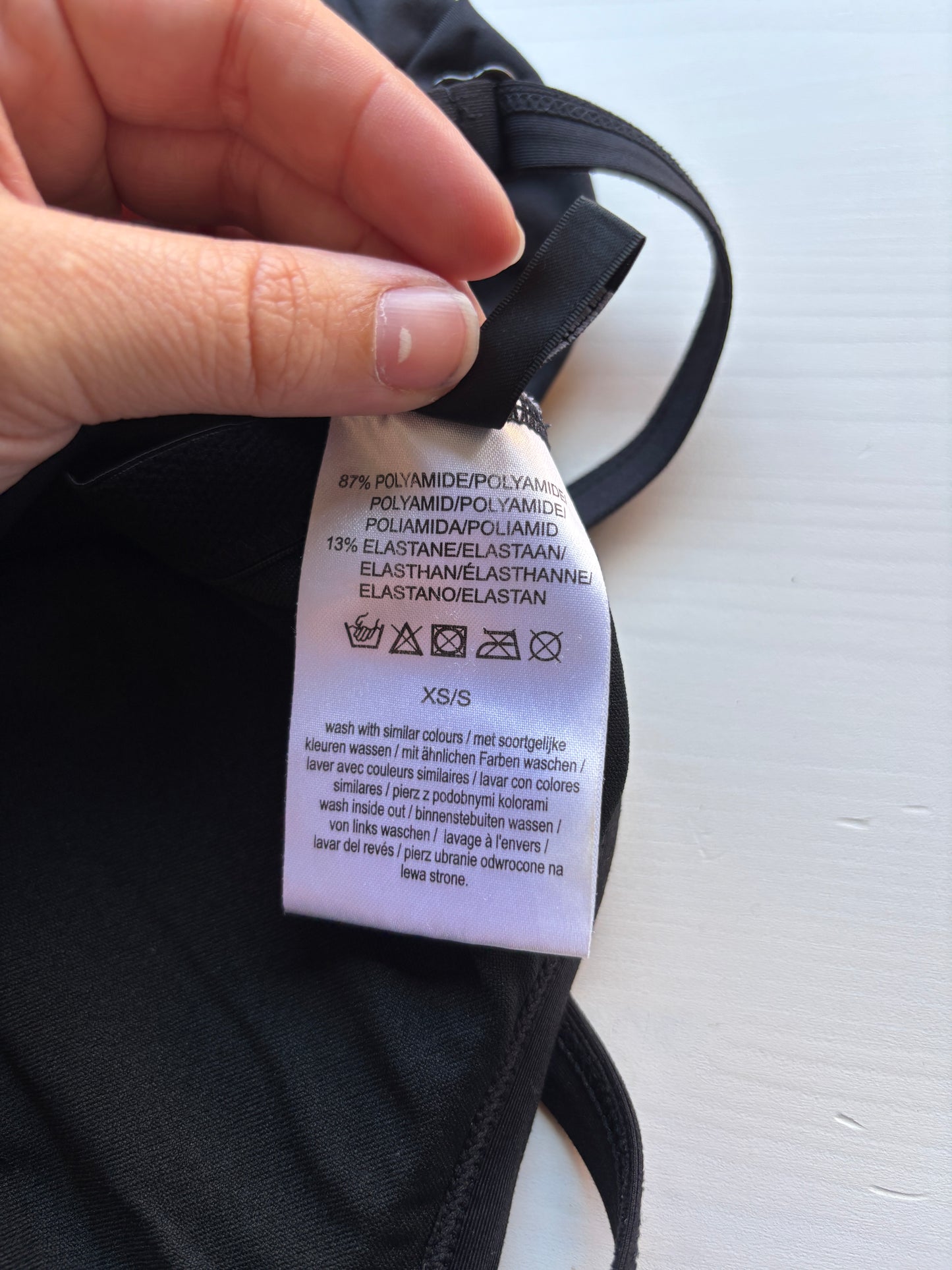 Zwart zwangerschapsbadpak