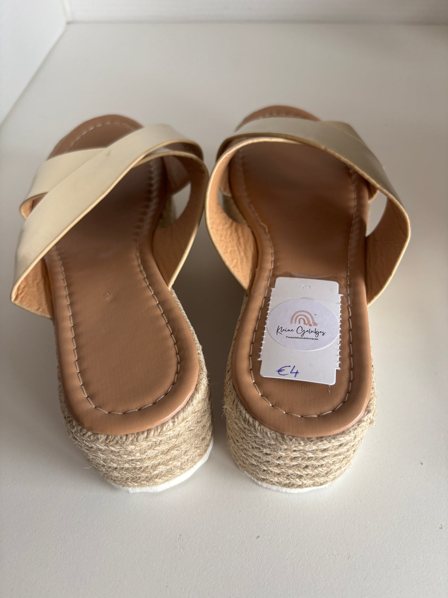 Gouden sandalen/slippers