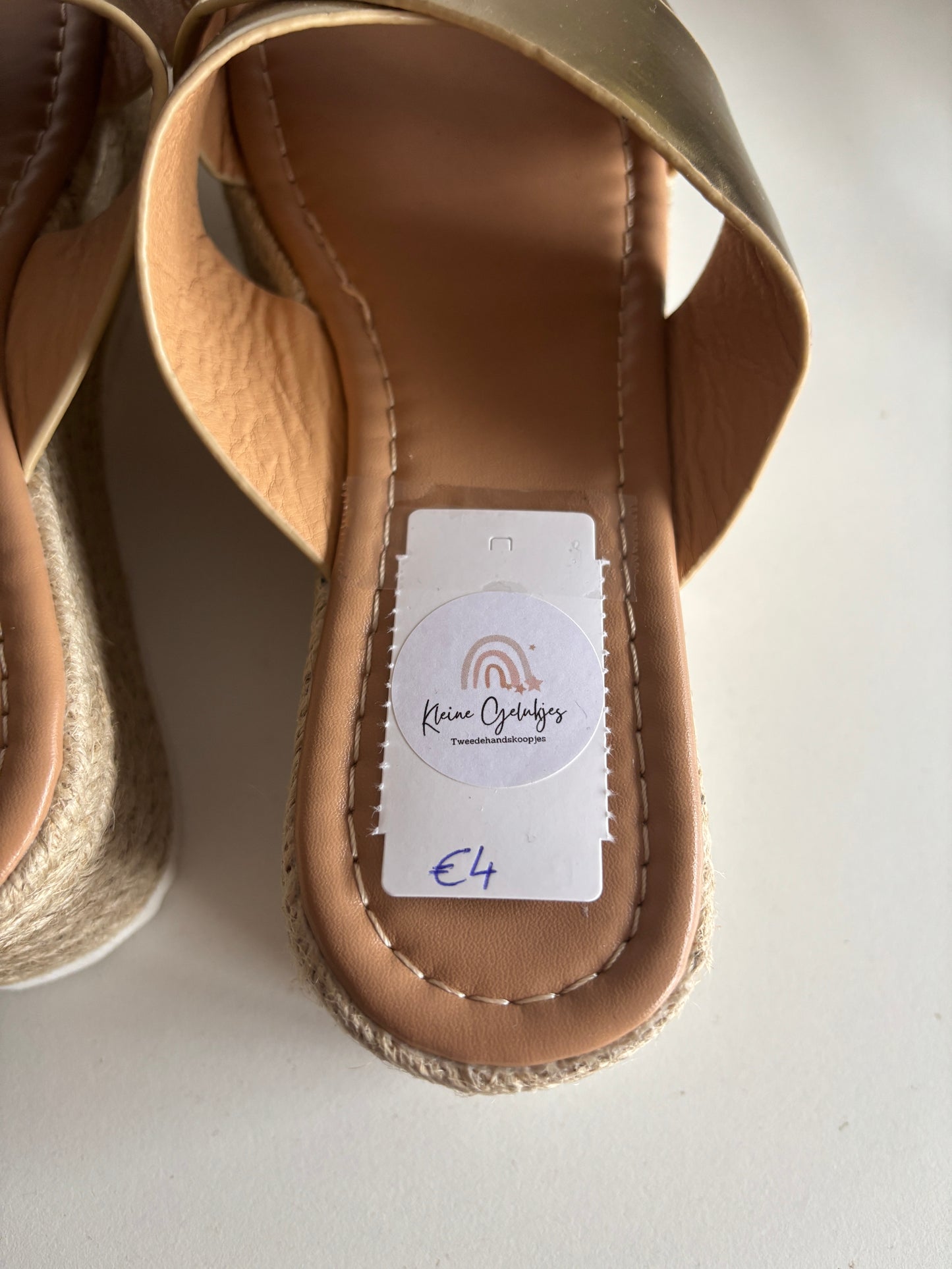 Gouden sandalen/slippers