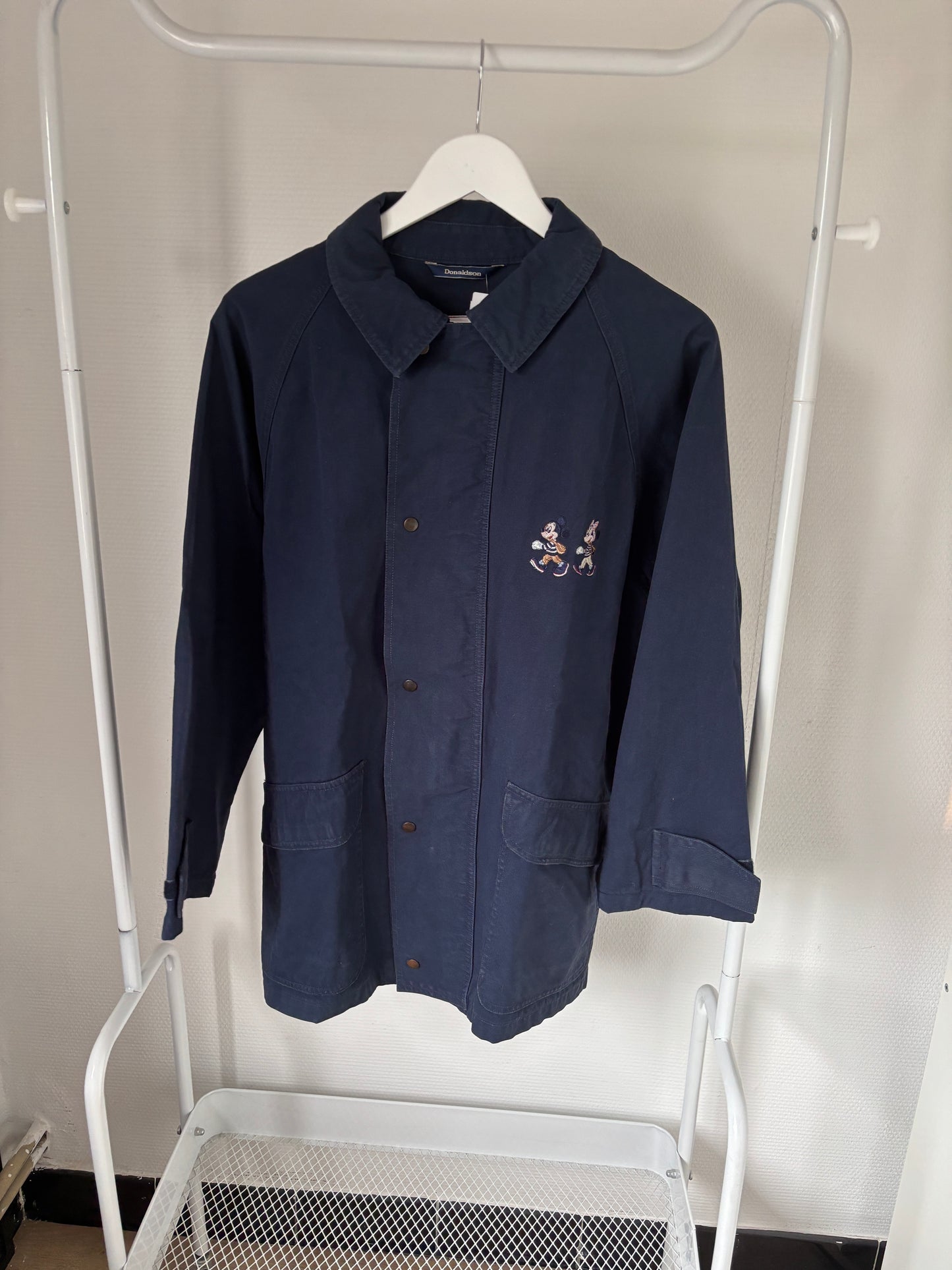 Marineblauwe jeansjas