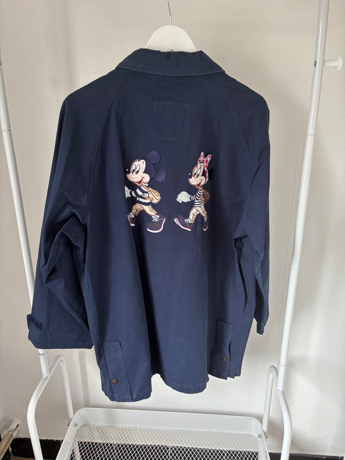 Marineblauwe jeansjas