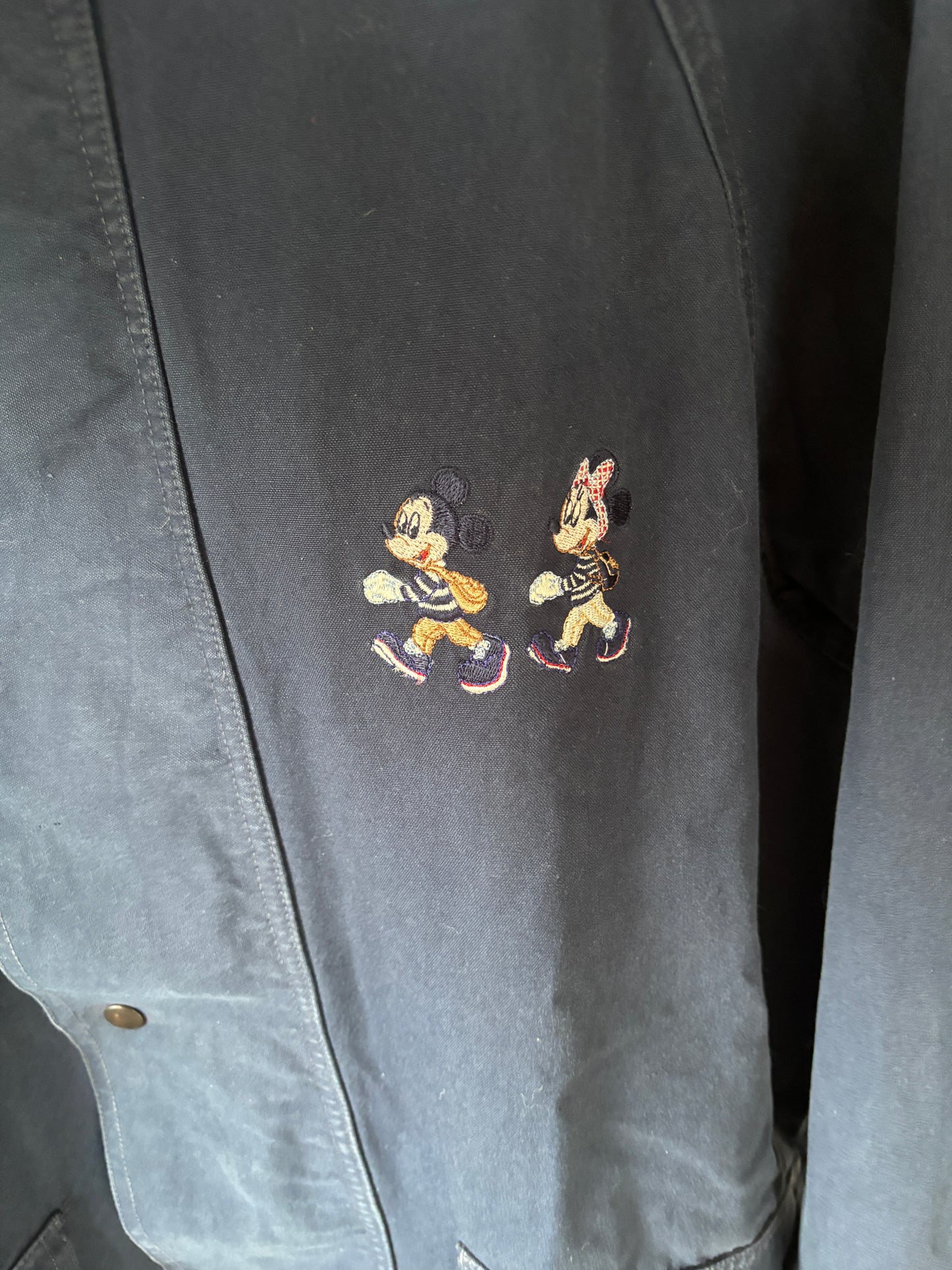 Marineblauwe jeansjas