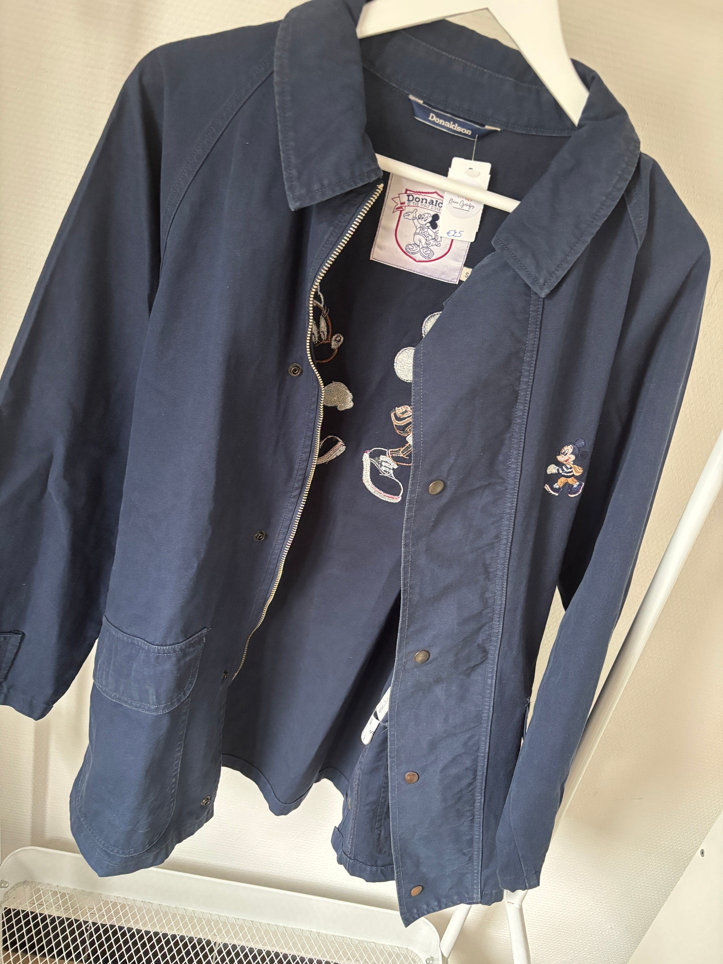 Marineblauwe jeansjas