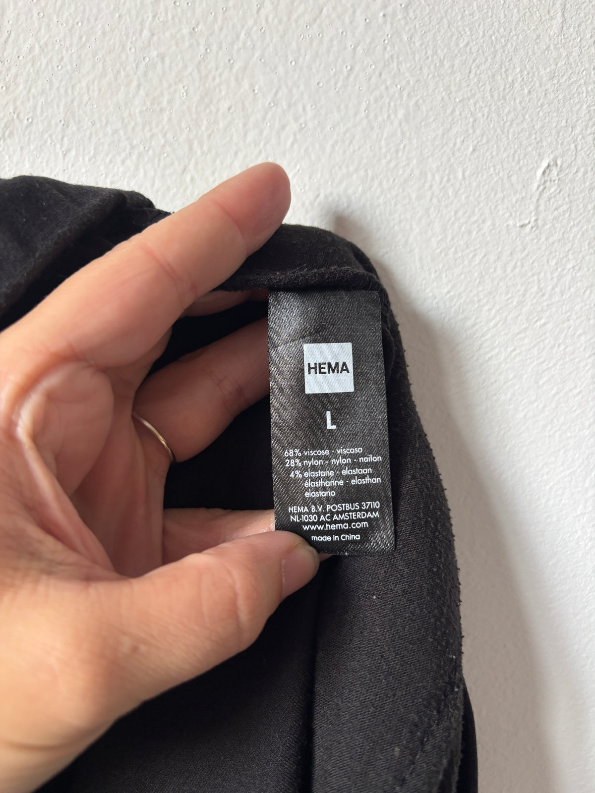 Zwarte broek |  Hema | L