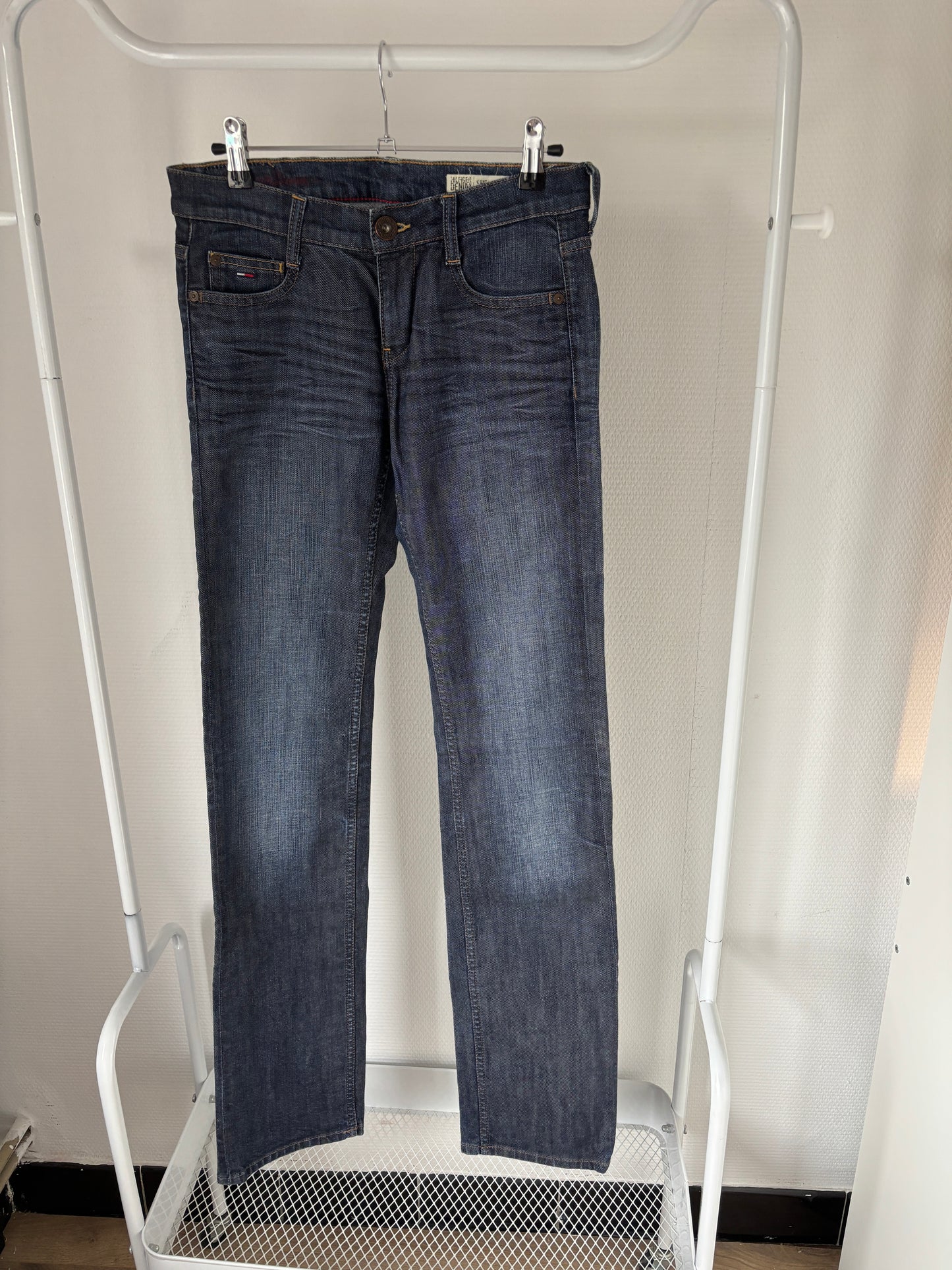 Blauwe jeansbroek