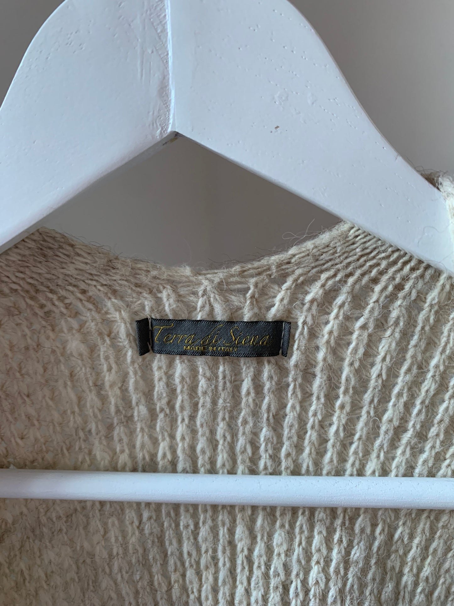 Crèmekleurige vest