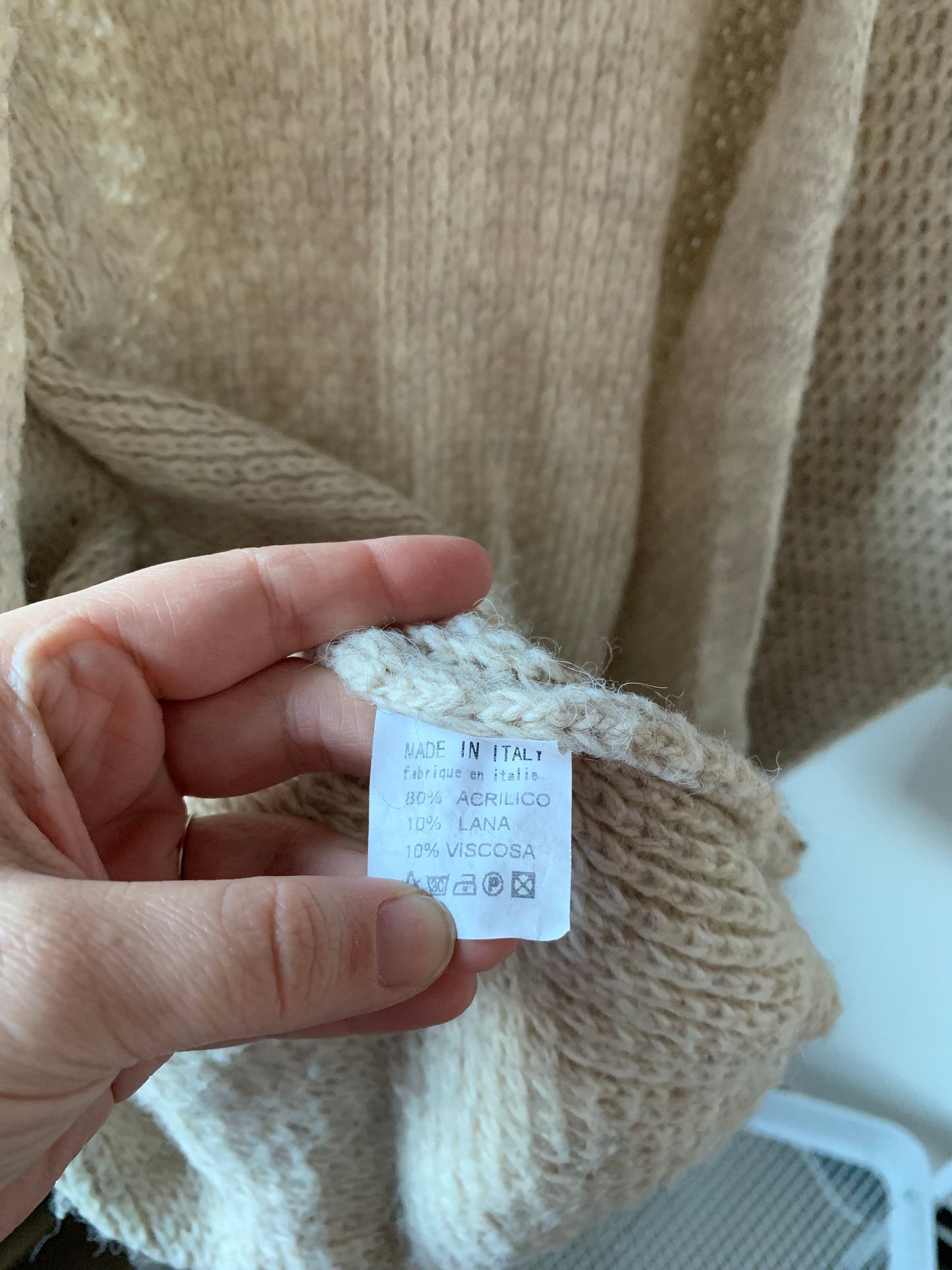 Crèmekleurige vest