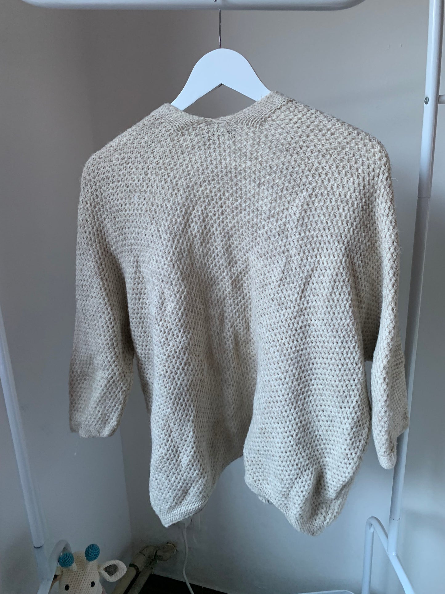 Crèmekleurige vest