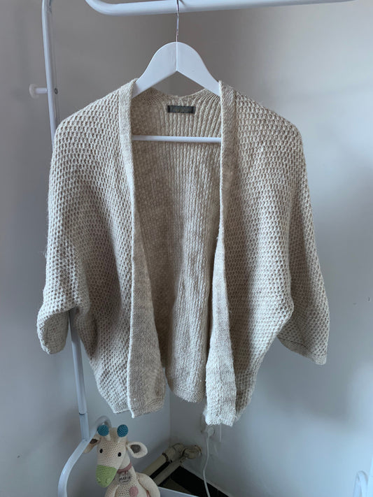 Crèmekleurige vest