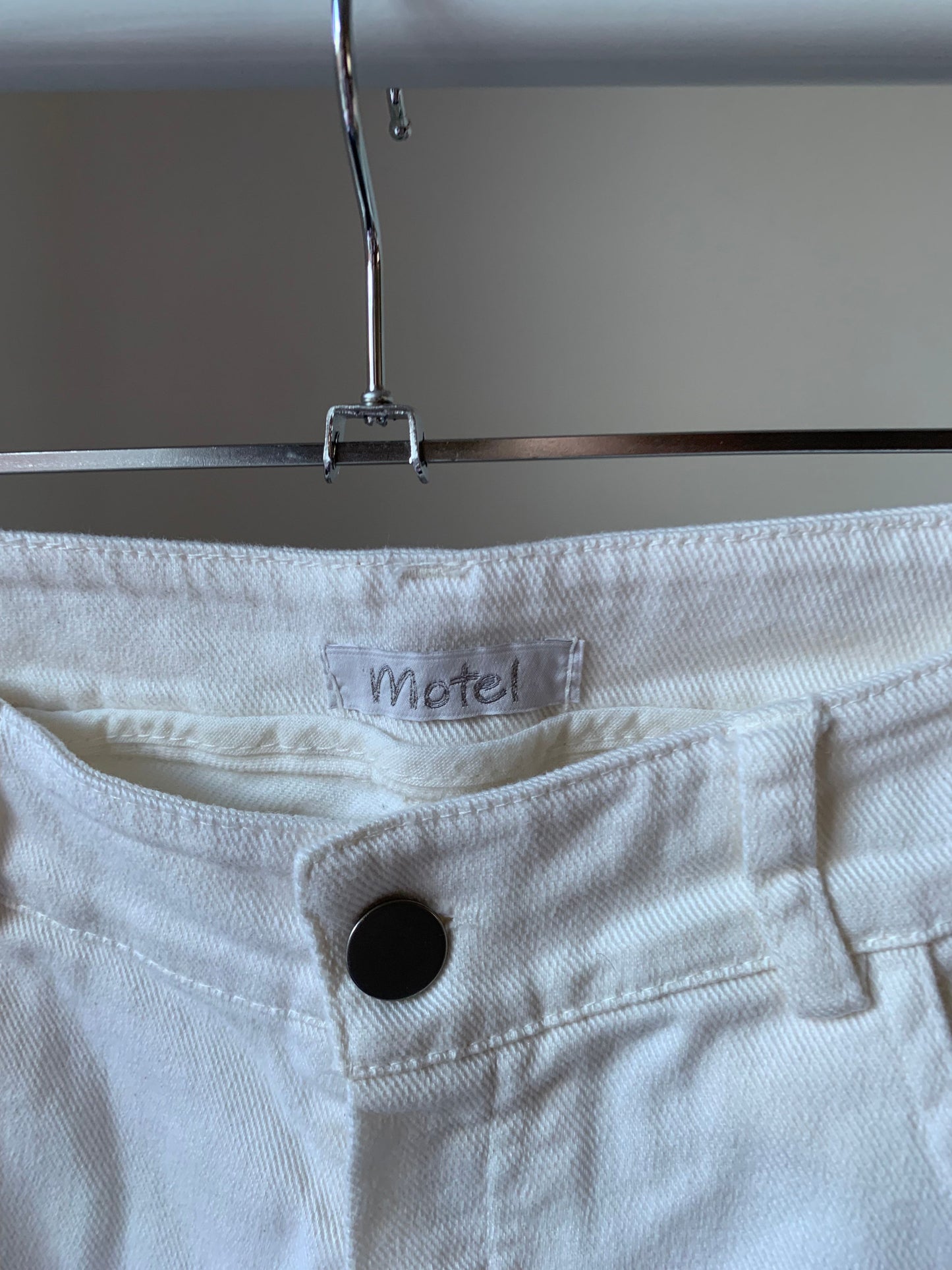 Witte flared jeans