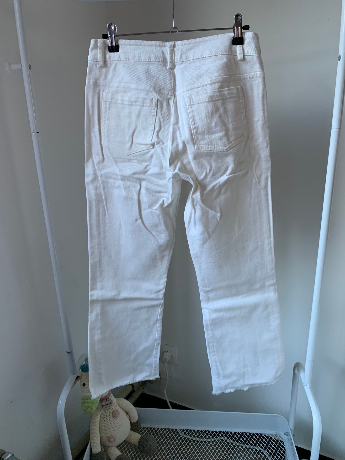 Witte flared jeans