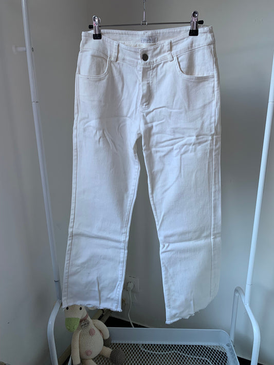 Witte flared jeans