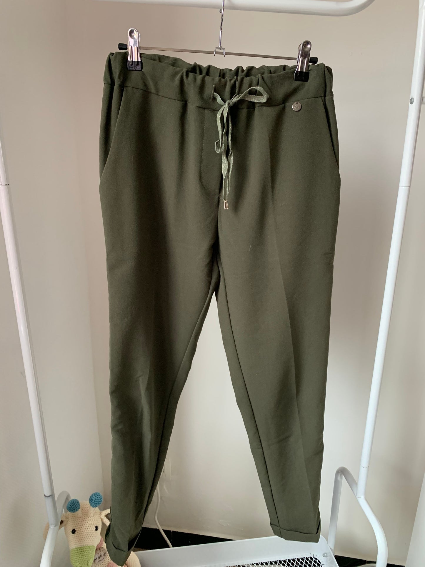 Donkergroene broek