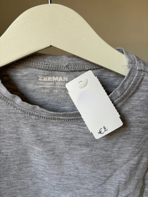 Zeeman T-shirt 98/104 - nieuwstaat ⚡