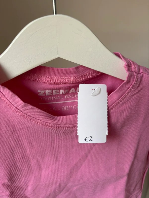Zeeman T-shirt 98/104 - nieuwstaat ⚡
