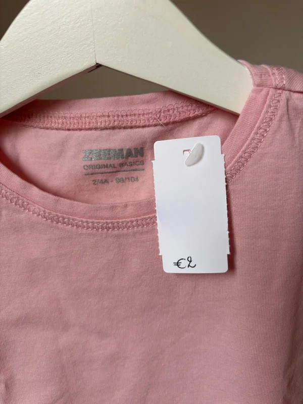 Zeeman T-shirt 98/104 - nieuwstaat ⚡