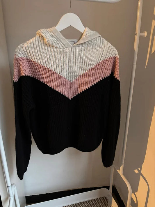 Gestreepte trui met capuchon